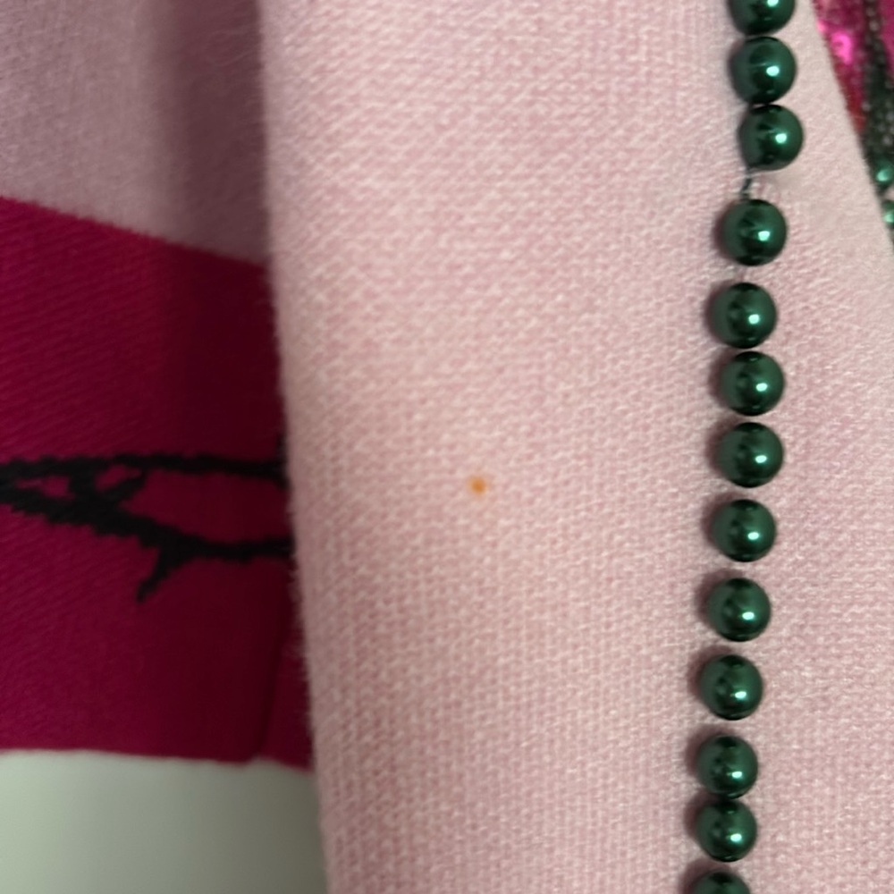 QUEEN OF SPARKLES Pink Rose Embellished Cardigan - Picture 7 of 9